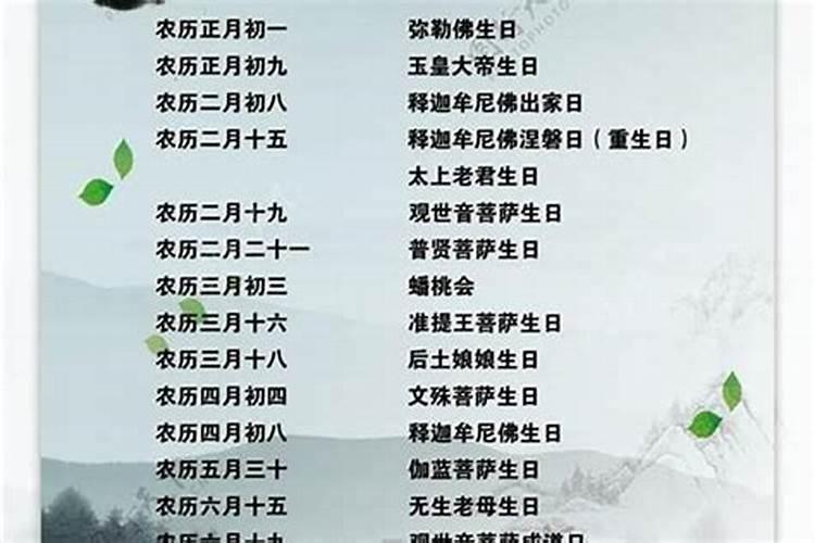 十月初一是哪位神仙生日？