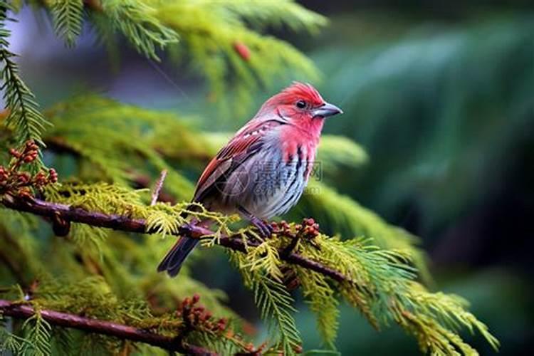 梦见漂亮的小鸟在树上