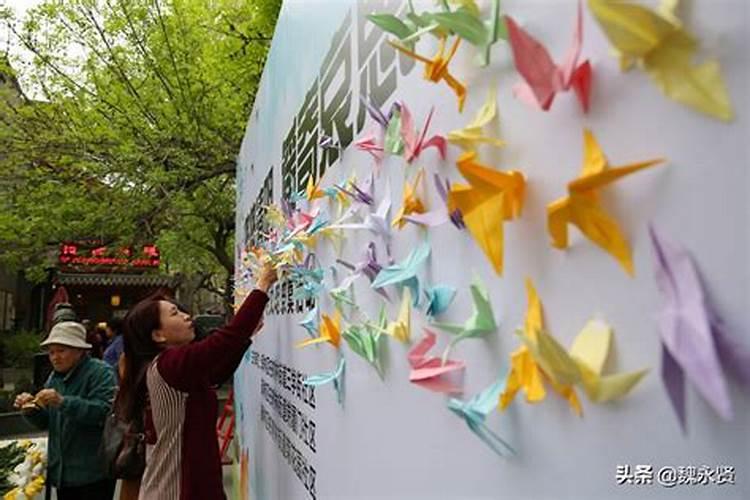 清明纸鹤祭祀