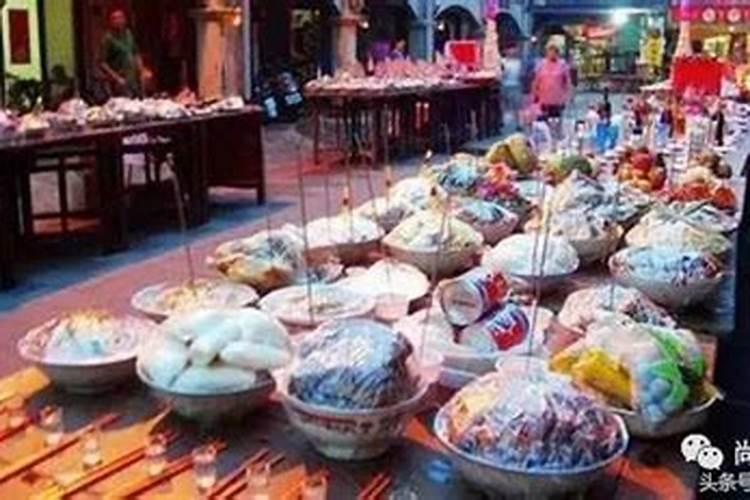 灌南县中元节祭拜