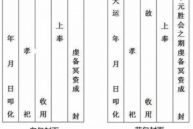 七月十五祭奠老人怎么写？