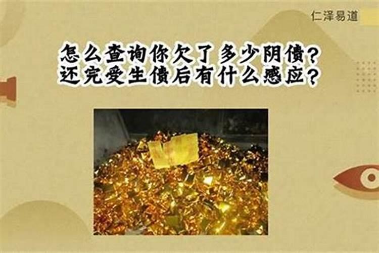 还清阴债后感应