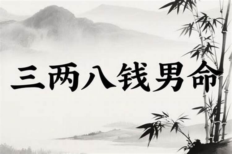 三两八钱男命一生运势