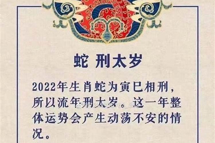 属蛇的人犯太岁有哪几年生肖？