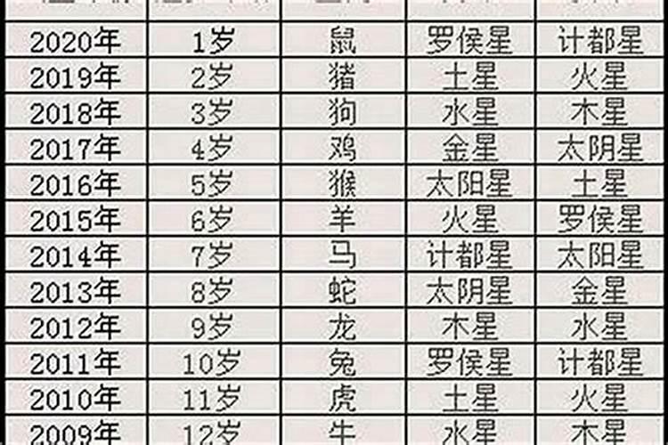 本命年都有哪几年？