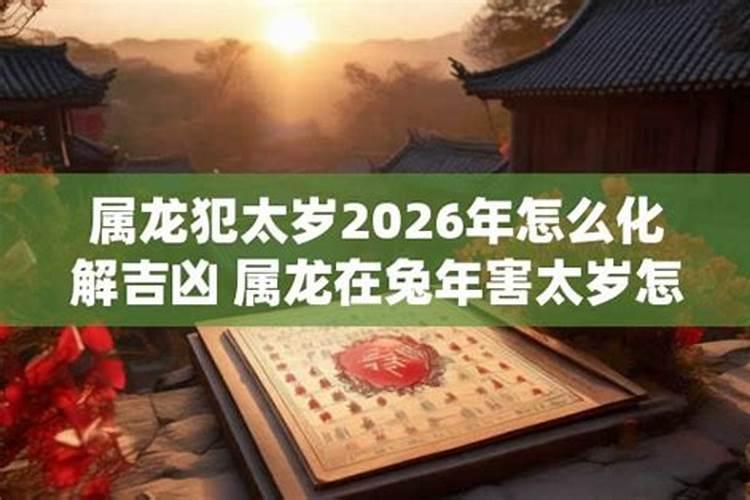 属龙2026年犯太岁怎么破？