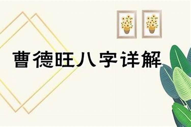 曹德旺八字命理分析