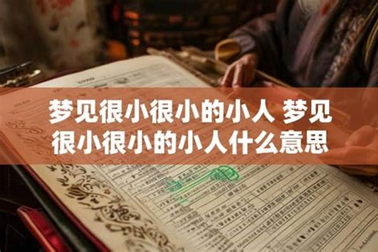 梦见很小很小的小人