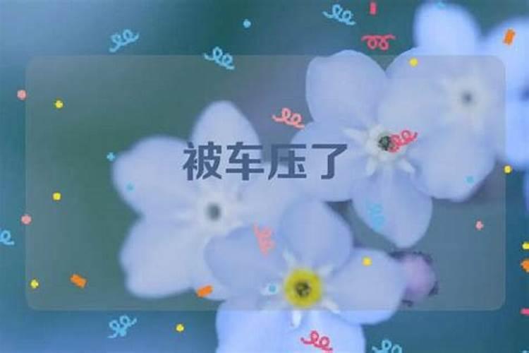 梦见表弟被车压了
