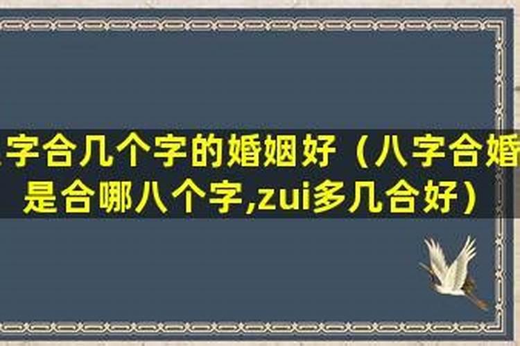 八字合2个好吗？