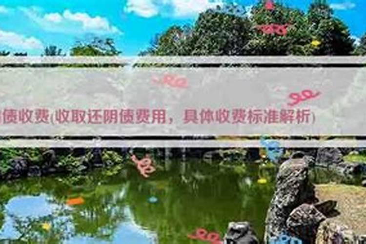 还阴债大师收费标准
