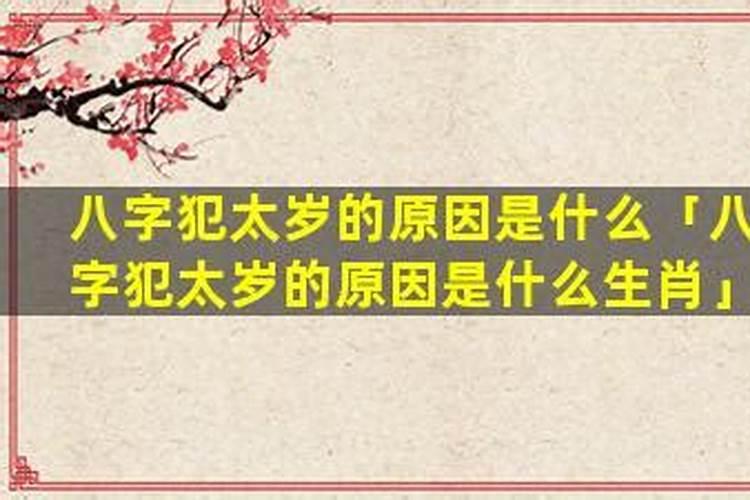 八字冲太岁是什么意思？