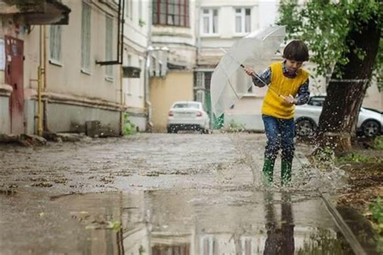 梦见下雨地上很多水？