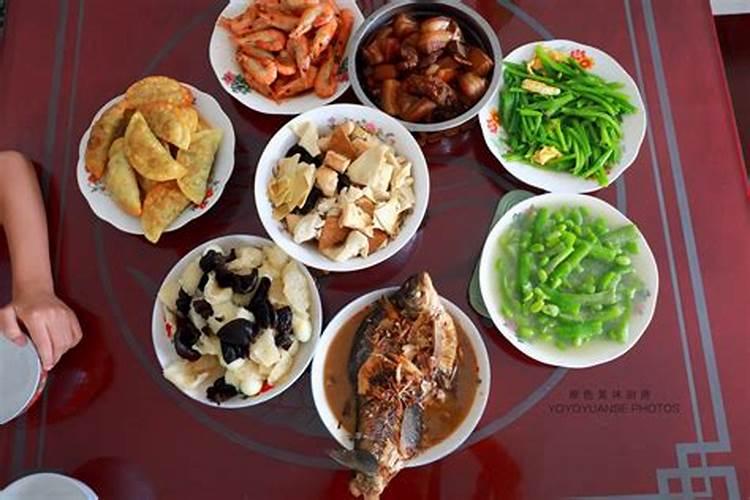中元节祭祀饭菜