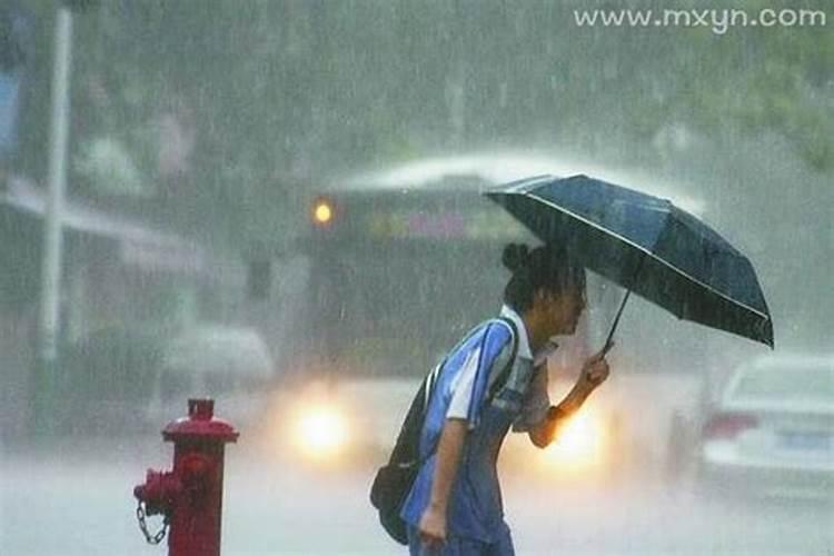 白天梦见下大雨是什么意思？