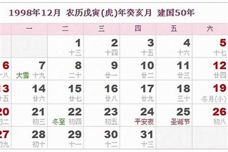 98年农历三月十五日