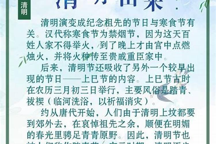 关于清明节的小知识有哪些？