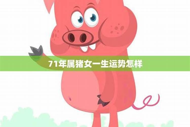 71女属猪婚姻运势如何？