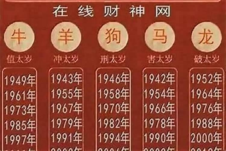 和猪年犯太岁的是什么？