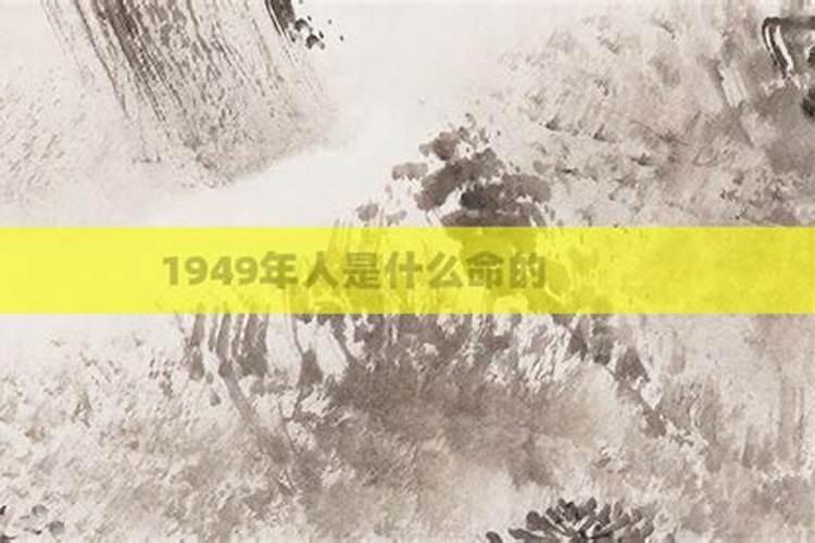 1949年是什么命？