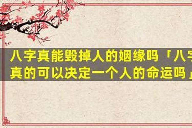 八字真的能决定人的姻缘吗？