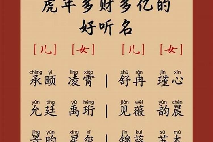 9月虎宝宝取名字用什么字好？