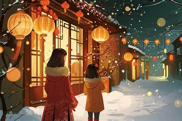 除夕雪意思