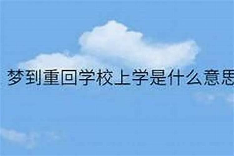 梦到自己回学校当老师