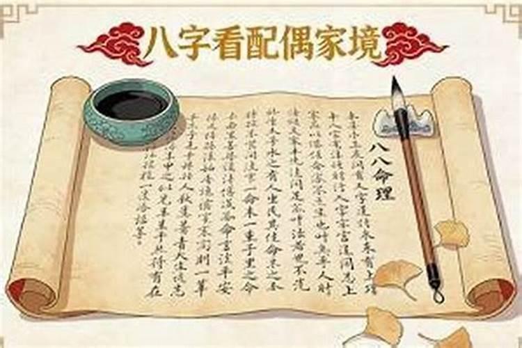 八字看未来配偶家境事业