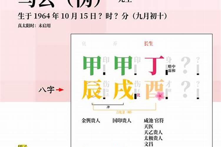 马云什么生辰八字？