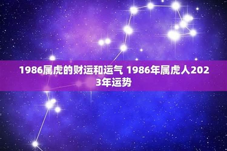 1986年9月属虎的今年运势