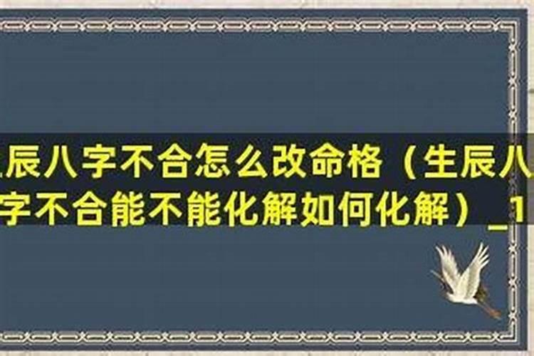 生辰八字不合注定没好结果