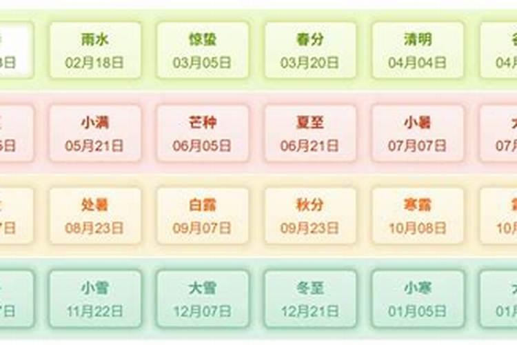立春到冬至是几月几日开始？