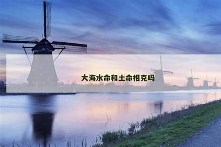 大海水和城墙土八字合吗？