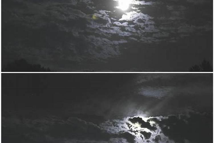 梦见红色月亮被乌云遮住