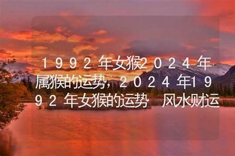 1992年2024的运势如何？