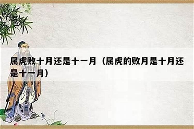 属虎的人10月有小人害你