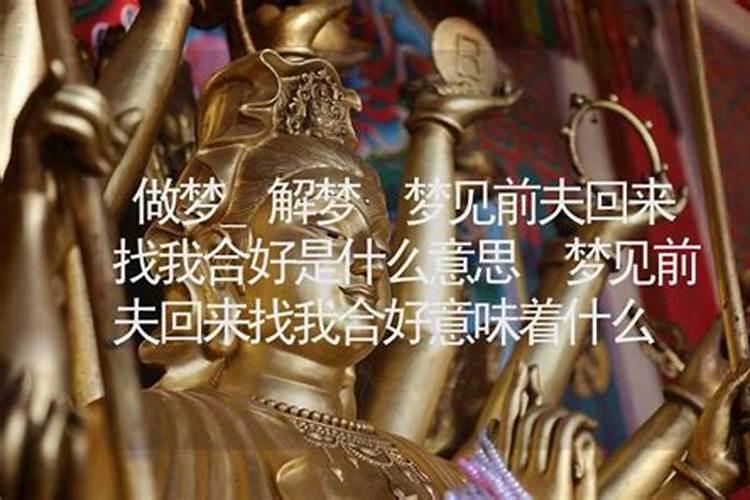 梦到前夫找我是什么意思？