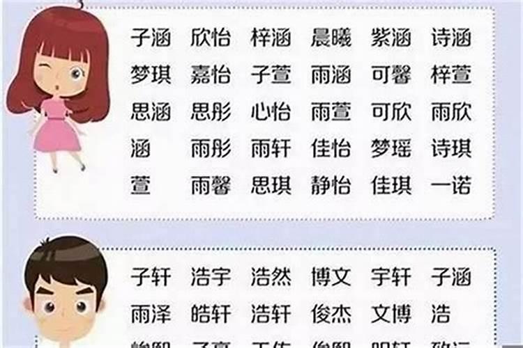 男孩子取名