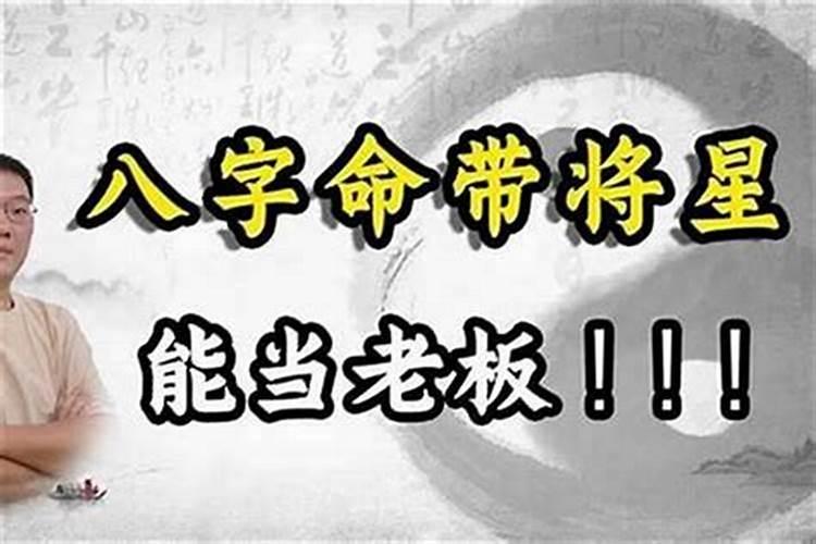 八字将星是什么意思啊？