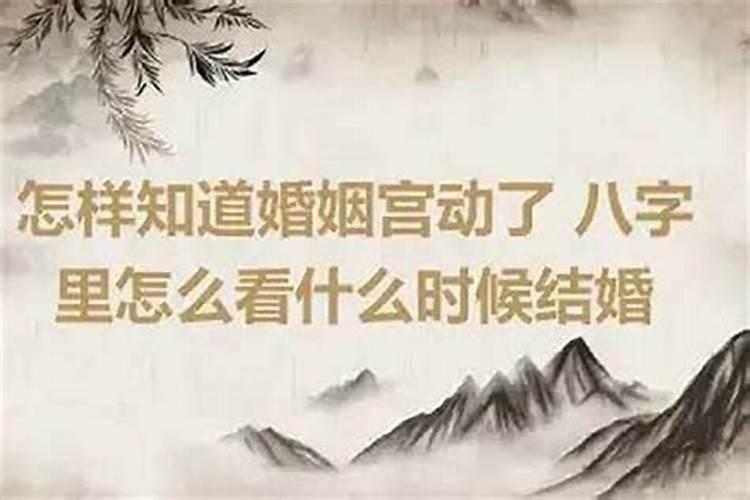 婚姻宫动了的预兆