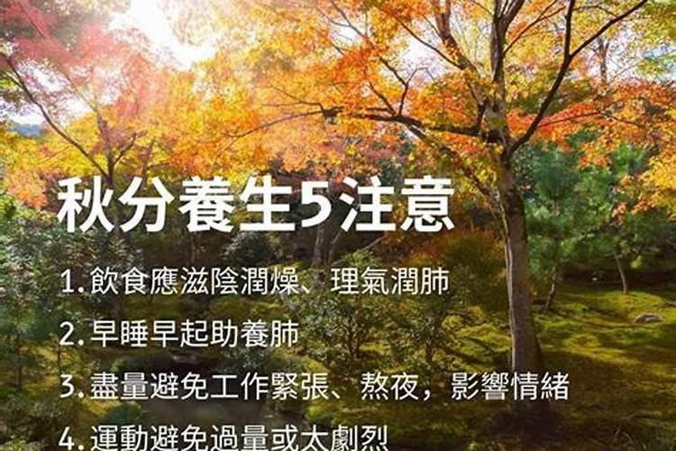 秋分应该注意