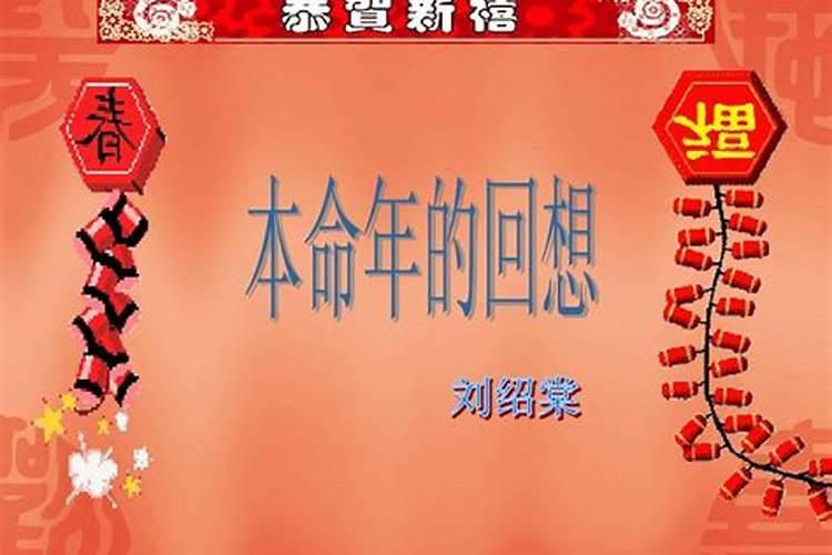 本命年的回想主要内容