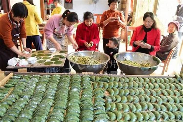 浙江清明节包清明粿风俗