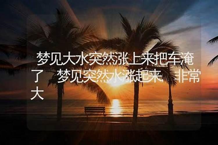 梦见大水突然涨上来水里有鱼游