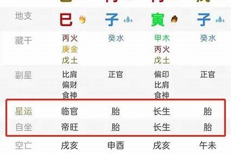 八字流年星运胎是什么？