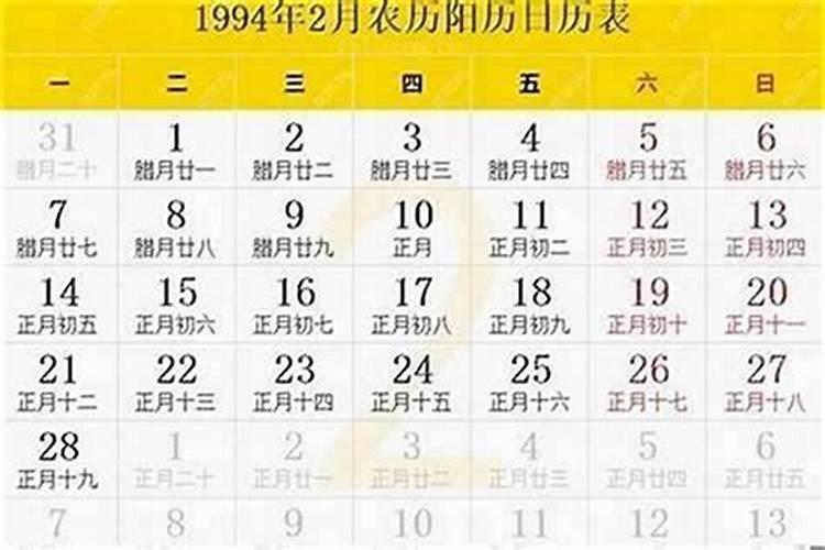 1994年正月十九出生的人运势
