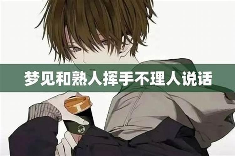 梦见和熟人说话不理我