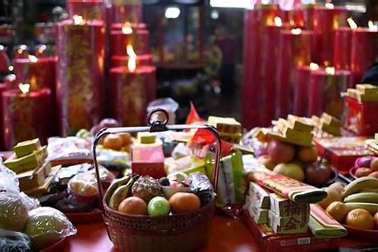 中元节祭祖供品