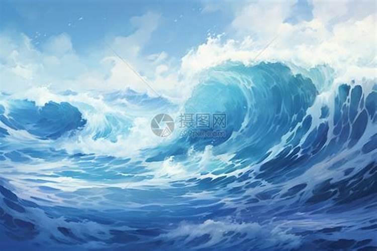 梦见超大的海浪涌过来
